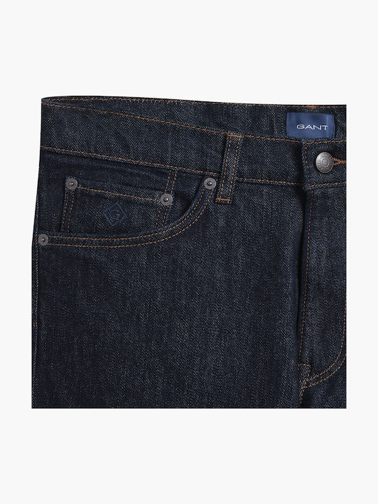 Hayes Ανδρικό Παντελόνι Τζιν με Slim Straight Εφαρμογή Navy Μπλε