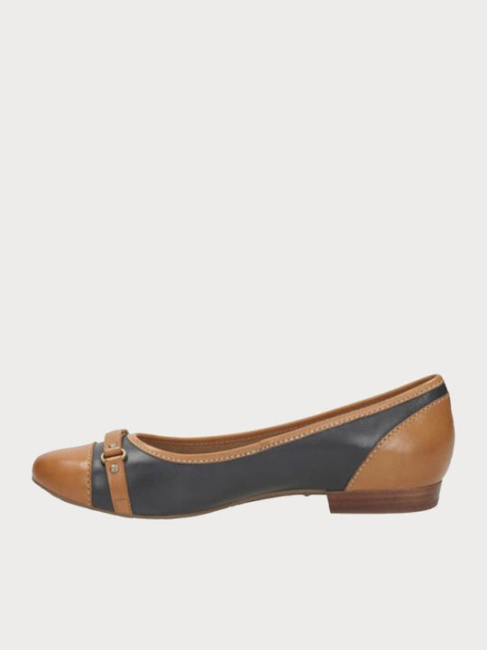 Anatomic Leather Ballerinas Henderson Navy Blue