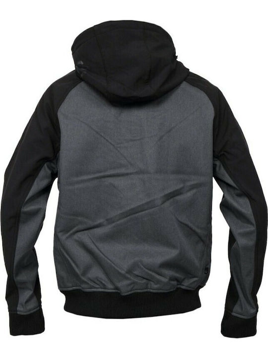 Winter Jacke Softshell Wasserdicht und Winddicht Schwarz