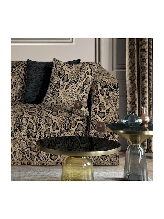 Greenwich Polo Club Zweisitzer-Sofa Überwurf 2765 180x250cm Black / Beige