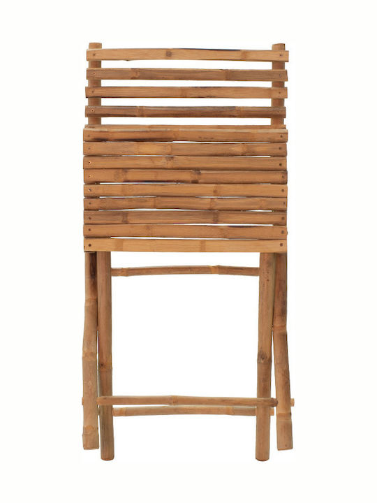 Scaun de exterior Bambus Nixon Natural 55x60x93cm