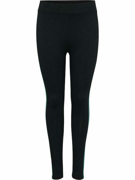 Frauen Gekürzt Leggings Hochgeschnitten Schwarz