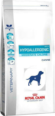 Royal Canin Hypoallergenic Moderate Calorie 14kg Hrană Uscată Dietă pentru Câini Adulți cu Orez și Ficat