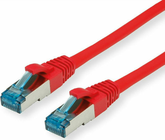 Value S/FTP Cat.6a Ethernet Network Cable 1m Red 1pcs