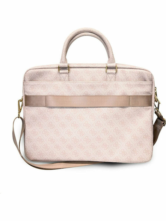 Guess Uptown Tasche Fall für Laptop 16" in Rosa Farbe