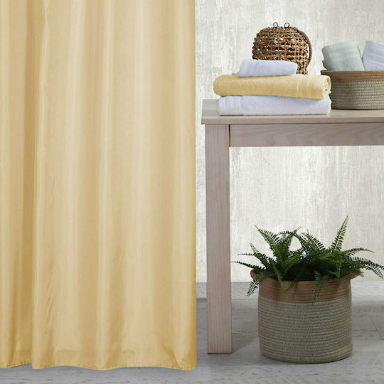 Nef-Nef Homeware Shower Duschvorhang Stoff 180x180cm 1160 Yellow 011825