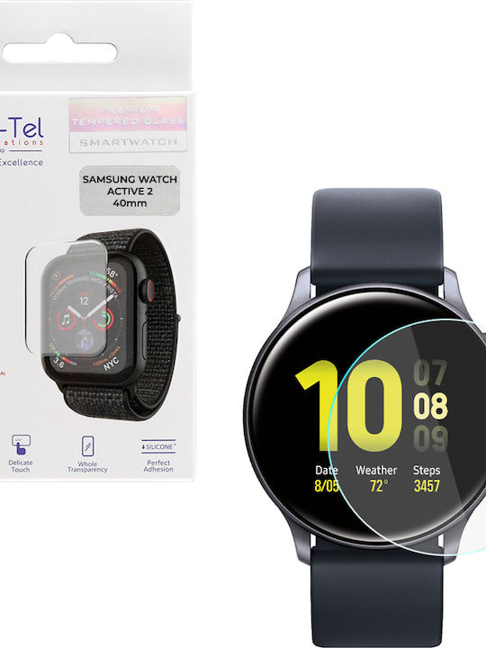 Volte-Tel 2.5D Full Glue Tempered Glass for the Galaxy Watch Active 2 40mm 8281037