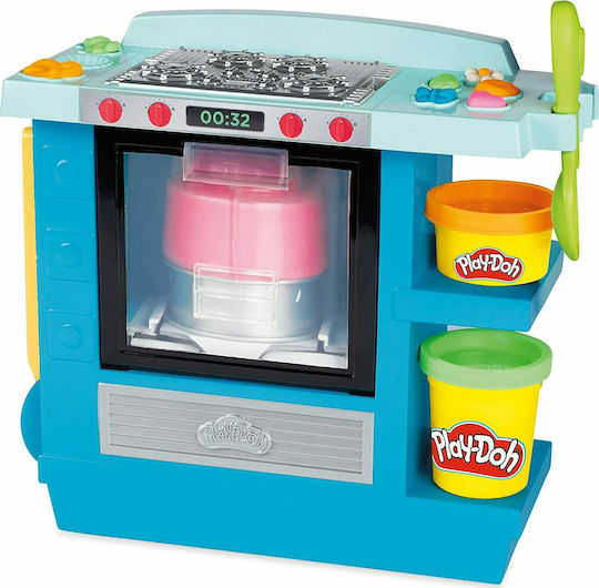 Hasbro Play-Doh Πλαστελίνη - Παιχνίδι Kitchen Creations Rising Cake Oven για 3+ Ετών, 5τμχ