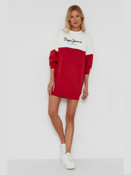 Blanche Mini Рокля Winter Червена