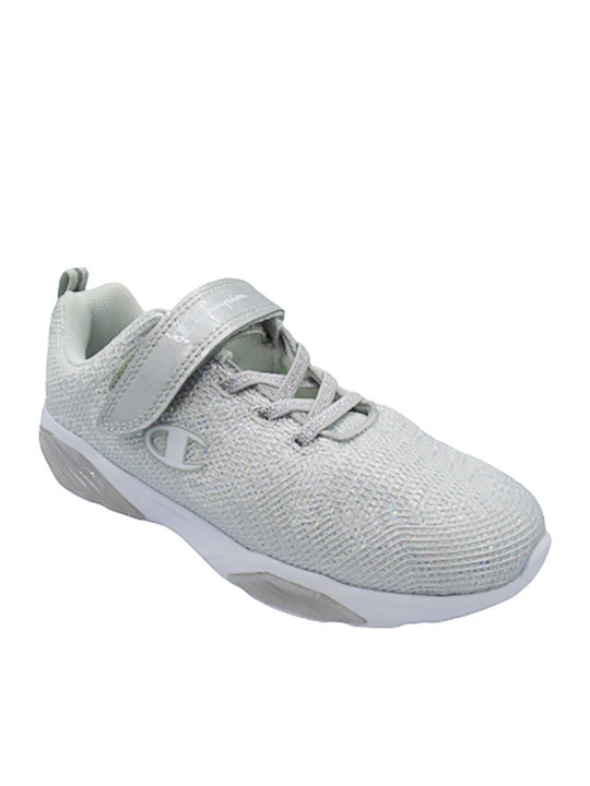 Wave Παιδικά Sneakers με Σκρατς & Φωτάκια Γκρι