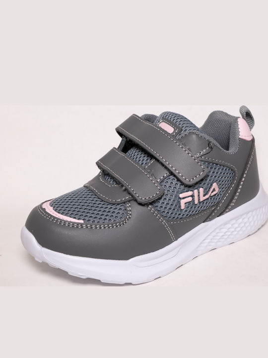 Comfort Happy Kids Sneakers with Scratch Gray