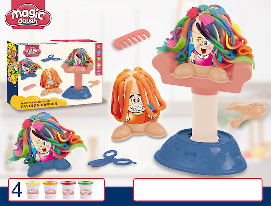 Snainter Plasticine Fashion Barber Play Set Hairdresser for 3+ Years 4 Pieces