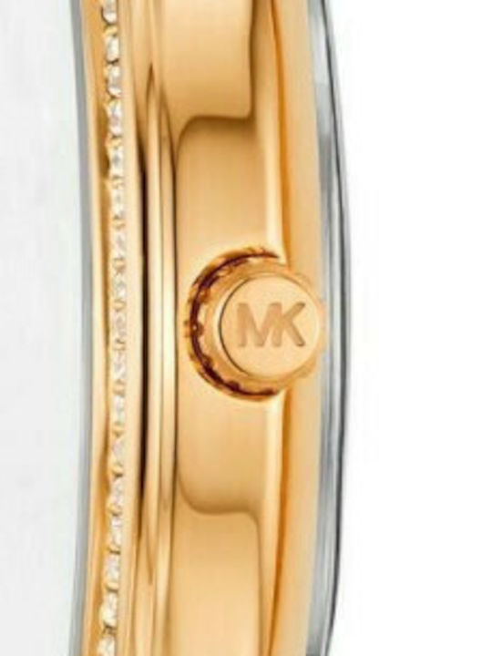 Michael Kors Pyper Damen Uhr mit Gold Metallarmband