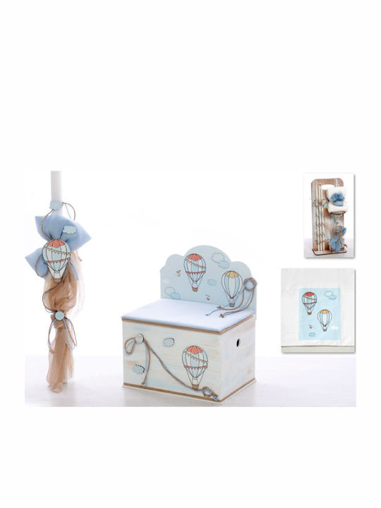 Bellissimo Hot Air Balloon Baptism Set with Hot Air Balloon Theme