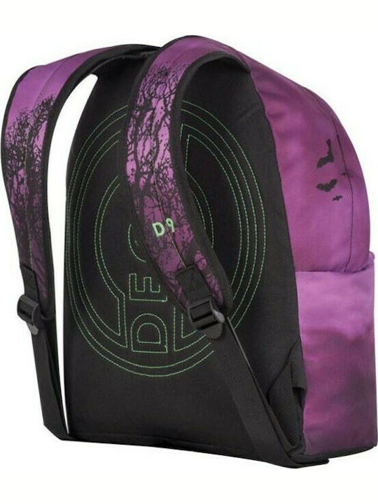 Deck 9 Art School Bag Backpack Junior High-High School in Purple color 20lt