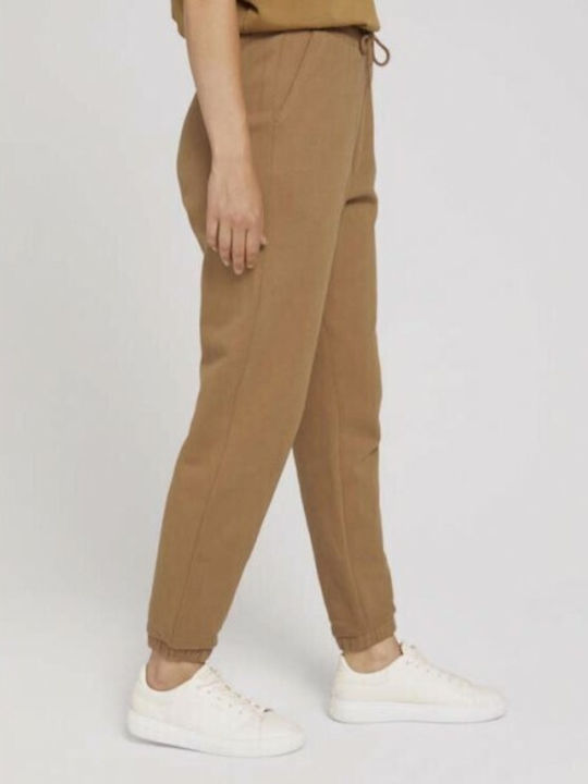 High Waist Sweatpants Jogger Tabac Brown