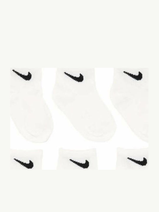 Nike Αθλητικά Παιδικά Σοσόνια Λευκά 6 Ζευγάρια