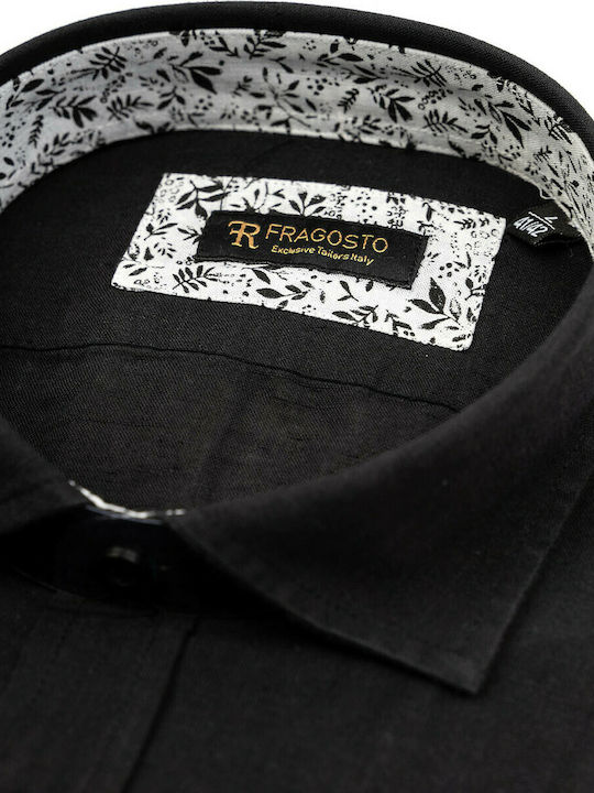 Fragosto Linen Shirt by the serie Exclusive - SS21CS02 001 Black