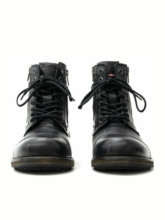 Melting Leather Black Boots