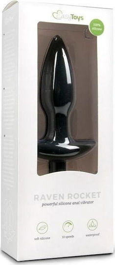 Easytoys Raven Rocket Anal Plug with Wireless Functionality and Vibration Black 14.5cm
