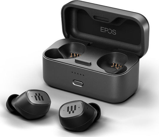 Epos GTW 270 In-ear Bluetooth Handsfree Ακουστικά με Θήκη Φόρτισης Μαύρα