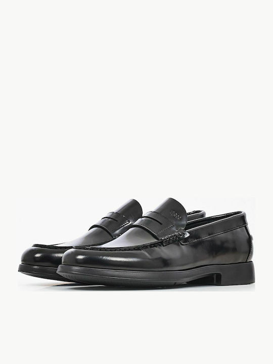 Δερμάτινα Ανδρικά Loafers σε Μαύρο Χρώμα