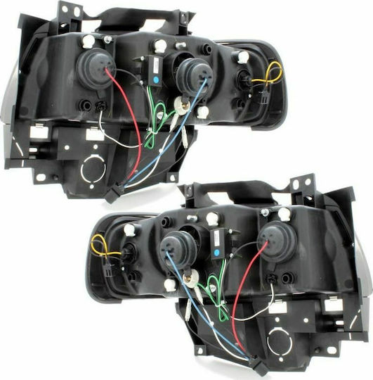 Depo Front Lights Angel Eyes for Volkswagen T5 Transporter 2003-2009