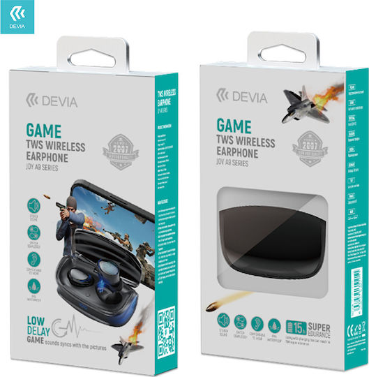 Devia Joy A9 In-ear Bluetooth Handsfree Earphones with Charging Case Black