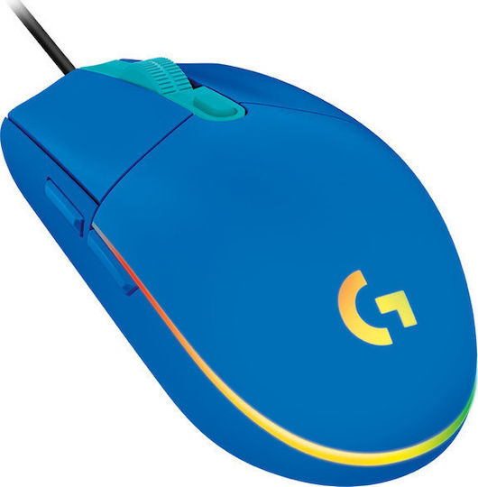 Logitech G203 Lightsync RGB Gaming Ποντίκι 8000 DPI Μπλε