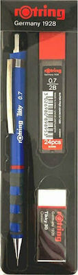 Rotring Tikky Mechanical Pencil for Drawing 3pcs Blue 2Β