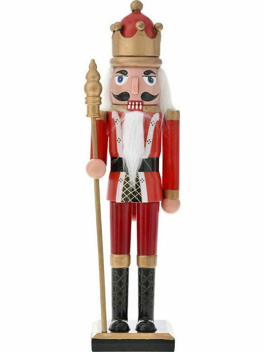 Iliadis Soldat Weihnachts-Nussknacker Rot aus Kunststoff Höhe 28cm.