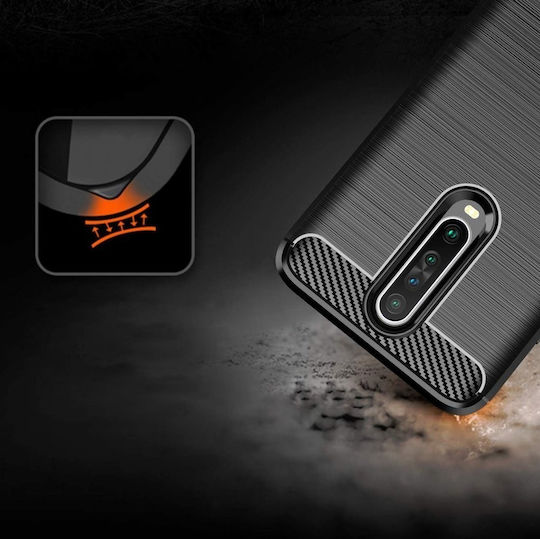 Hurtel Umschlag Rückseite Silikon Schwarz (Xiaomi Mi 10T / Mi 10T Pro)
