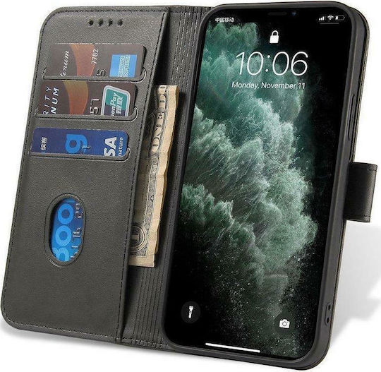 Hurtel Magnet Wallet Δερματίνης Μαύρο (Xiaomi Mi 10T / Mi 10T Pro)