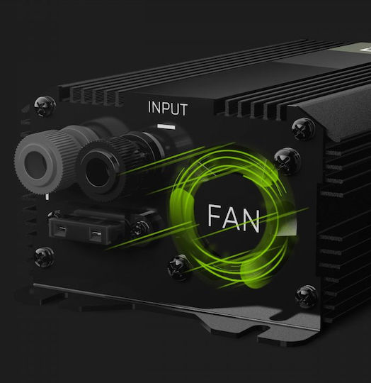 Green Cell Inverter Αυτοκινήτου Pro Green 1000W για Μετατροπή 24V DC σε 230V AC με 1xUSB