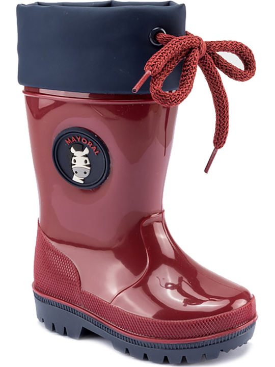 Mayoral Kids Wellies Burgundy