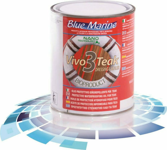 Blue Marine Vivo Teak 2 Boat Deck Wood Maintenance Oil 4lt