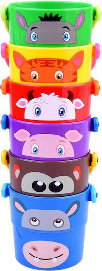 Moni Badewannen-Eimer Zoo Badespielzeug 6Stück