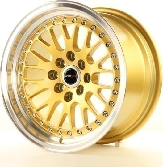 Japan Racing Wheels Ζάντες Αλουμινίου Αυτοκινήτου JR10 15"x8" Χρυσό