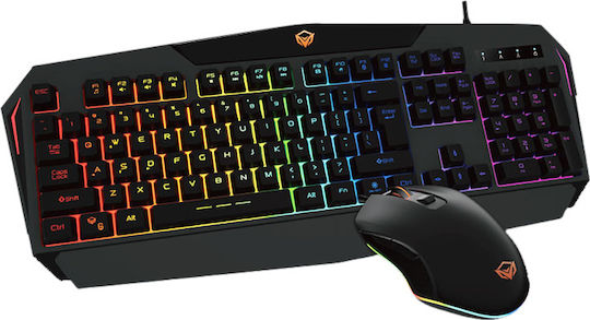 Meetion C510 Σετ Gaming Πληκτρολόγιο με RGB φωτισμό & Ποντίκι (Αγγλικό US)