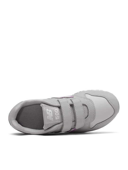 574 Classic 500 Kinder Sneaker Anatomisch mit Bügel- und Schleifenverschluss Grau