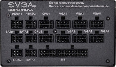 EVGA SuperNOVA 1300 G+ 1300W Μαύρο Τροφοδοτικό Υπολογιστή Full Modular 80 Plus Gold