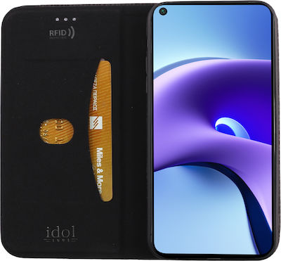 Idol 1991 Elite Anti-RFID Carte Piele artificială Negru (Redmi Note 9T) 8287800