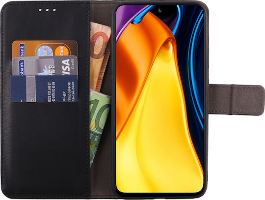 Volte-Tel Allure Magnet Wallet Piele artificială Negru (Redmi Note 10 5G / Poco M3 Pro)
