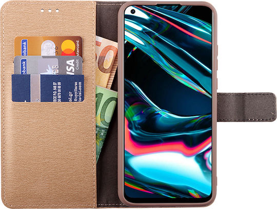 Volte-Tel Allure Magnet Wallet Δερματίνης Χρυσό (Realme 7 Pro)