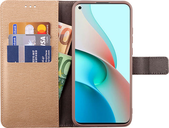 Volte-Tel Allure Magnet Wallet Δερματίνης Χρυσό (Redmi Note 9)