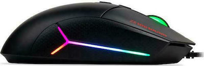 Zeroground MS-4000G Daito RGB Gaming Ποντίκι 10000 DPI Μαύρο