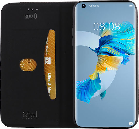 Idol 1991 Elite Anti-RFID Buchen Sie Synthetisches Leder Schwarz (Huawei Mate 40)
