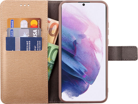 Volte-Tel Allure Magnet Портмоне Изкуствена кожа Златист (Galaxy S21+ 5G)