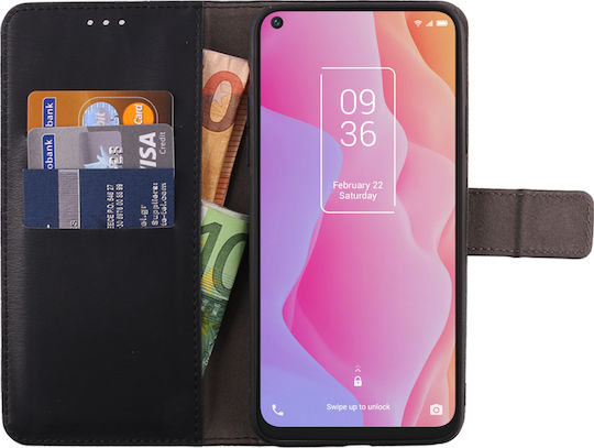 Volte-Tel Brieftasche Synthetisches Leder Schwarz (TCL 10 Lite)