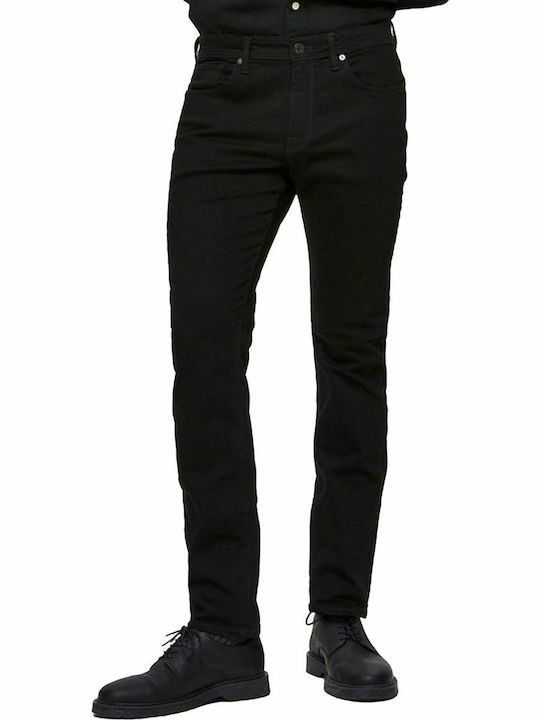 Men's Jeans Pants Elastic with Slim Fit Black